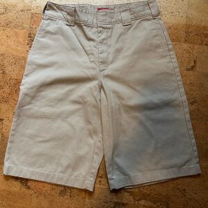 Dickies Y2K Khaki Bermuda Shorts Low Rise 7/28 Skater Workwear